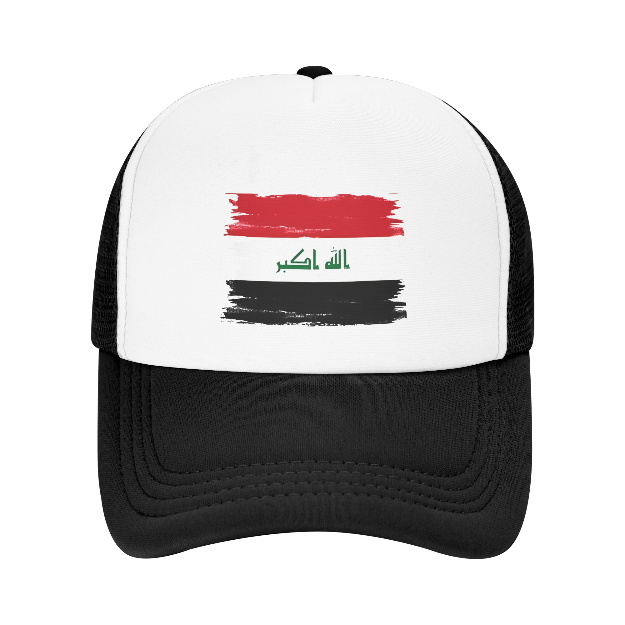 Trucker Cap Mesh - Mesh Sun Hats Iraq Flag National