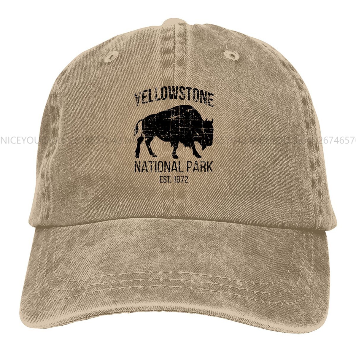 Golf Cap Dad - Washed Men's Baseball Cap Buffalo Trucker
