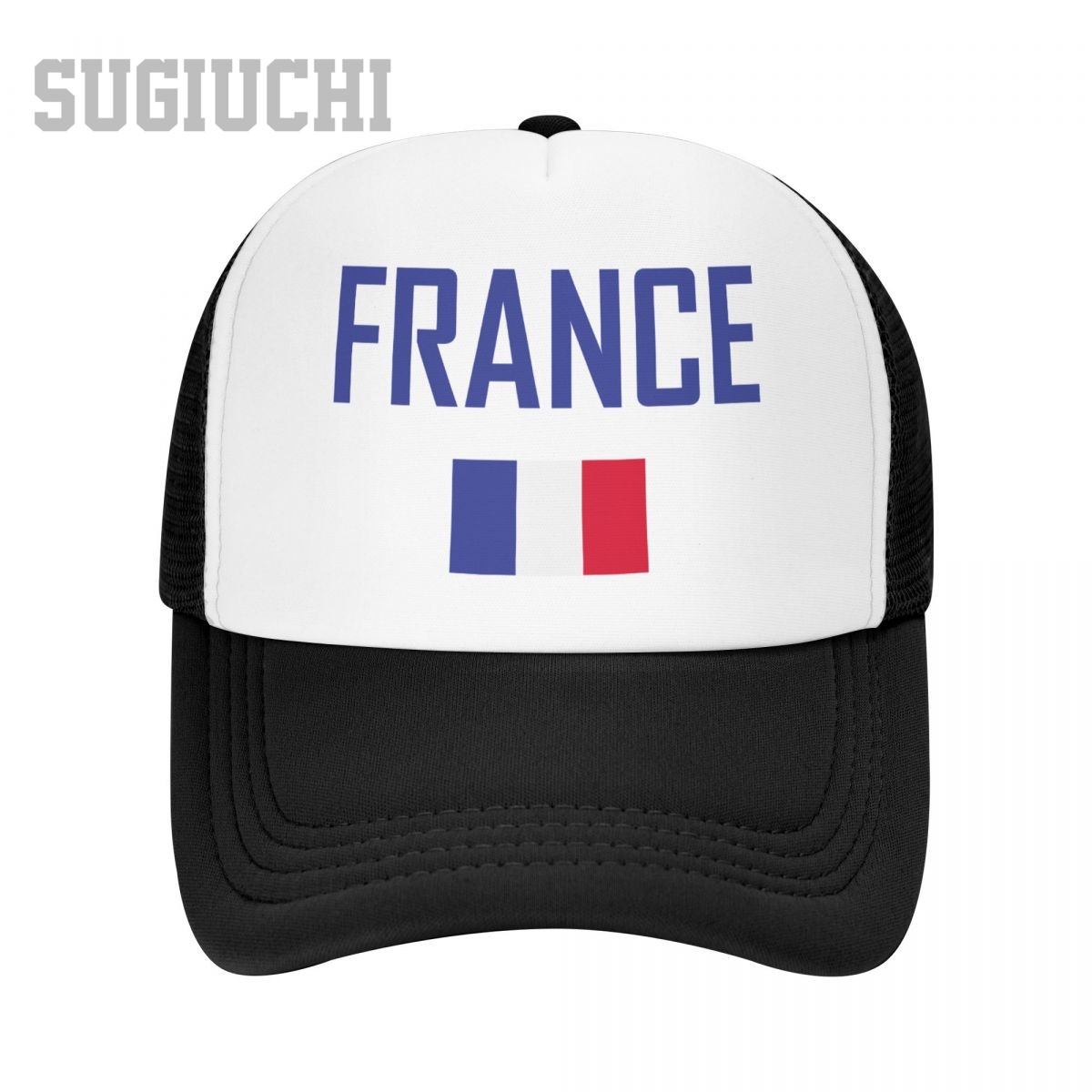 Trucker Cap Mesh - Unisex Mesh Cap Hat FRANCE Flag