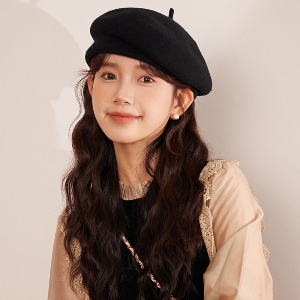 Fashion Warm Winter Wool Beret - Beret French Wool บทวิจารณ์และราคา