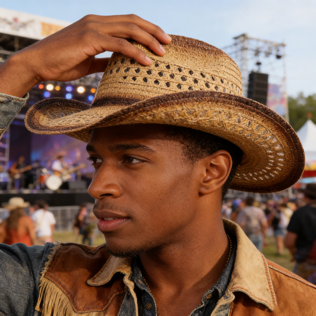 1PC Straw Western Cowboy Hat H - Cowboy Hat Straw บทวิจารณ์และราคา