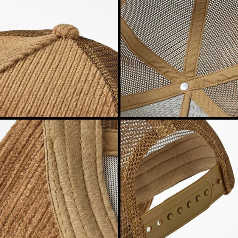 Corduroy Mesh Sport Cap Custom - Corduroy Cap 5 Panel บทวิจารณ์และราคา