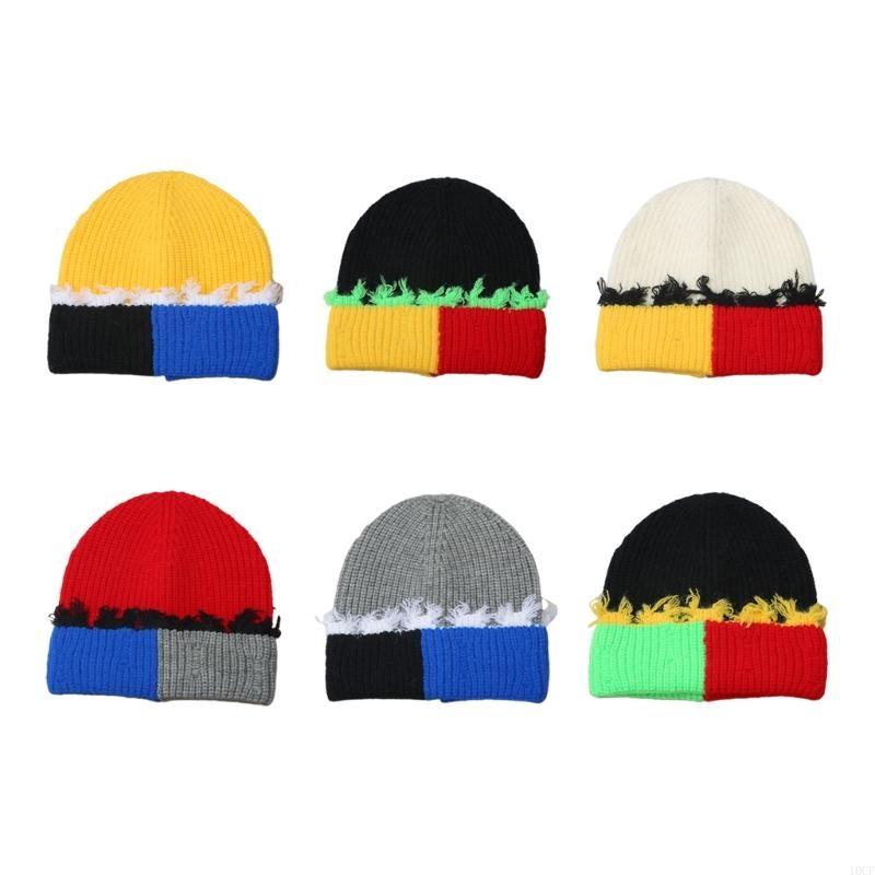 Korean Version Color Matching  - Beanie Cuffed Knit บทวิจารณ์และราคา