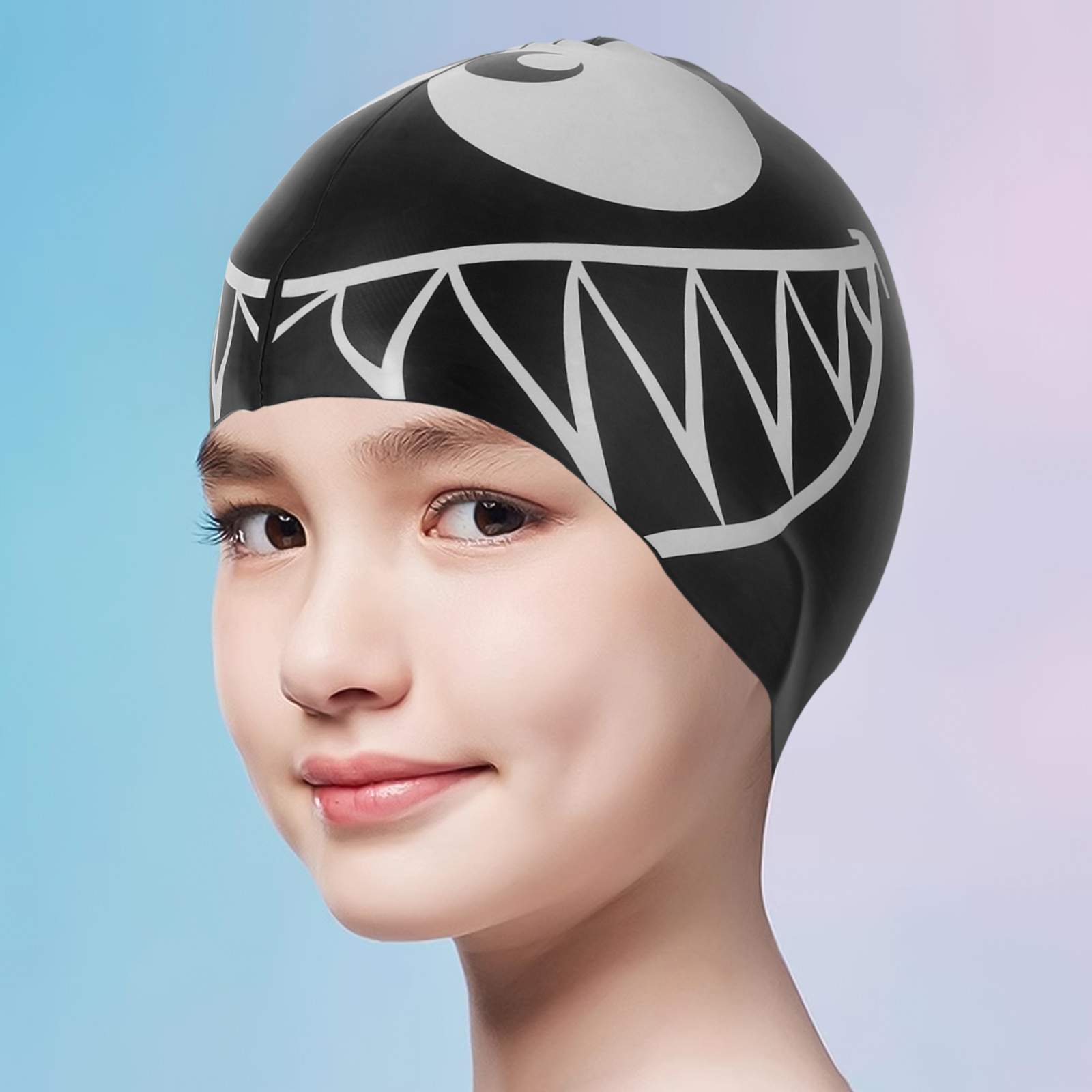 Fun Shark Silicone Swim Cap Ki - Swim Hat Silicone บทวิจารณ์และราคา
