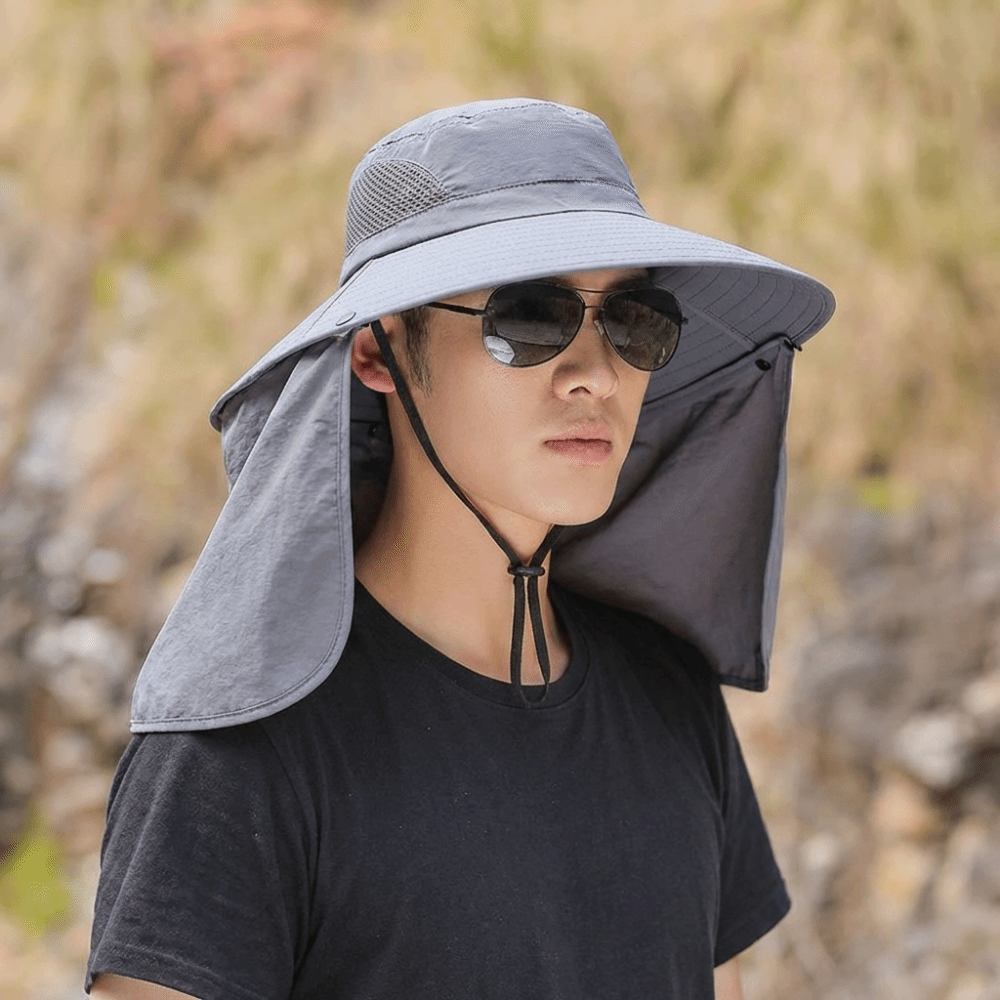 Fashion Cloth Men Sun Hat Big  - Bucket Hat Cotton บทวิจารณ์และราคา