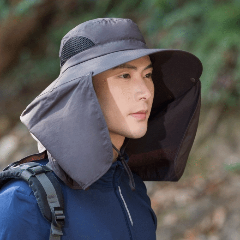 Fashion Cloth Men Sun Hat Big  - Bucket Hat Cotton บทวิจารณ์และราคา