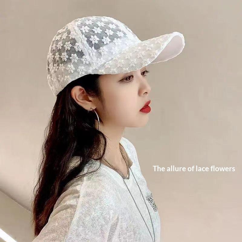 Adjustable Lace Flower Thin Ba - Baseball Cap Structured บทวิจารณ์และราคา