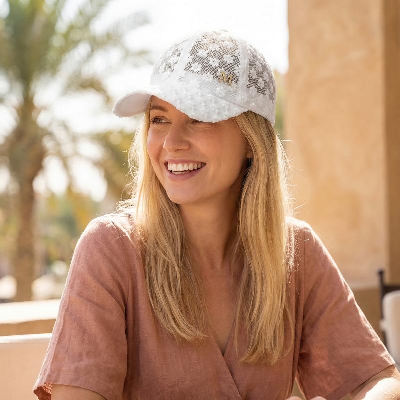 Adjustable Lace Flower Thin Ba - Baseball Cap Structured บทวิจารณ์และราคา