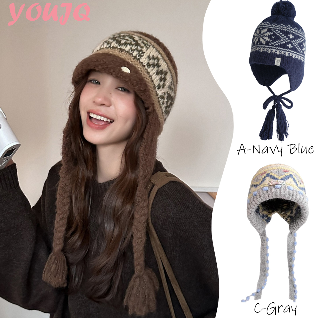 Winter Fair Isle Vintage Trapp - Trapper Hat Ear Flap บทวิจารณ์และราคา