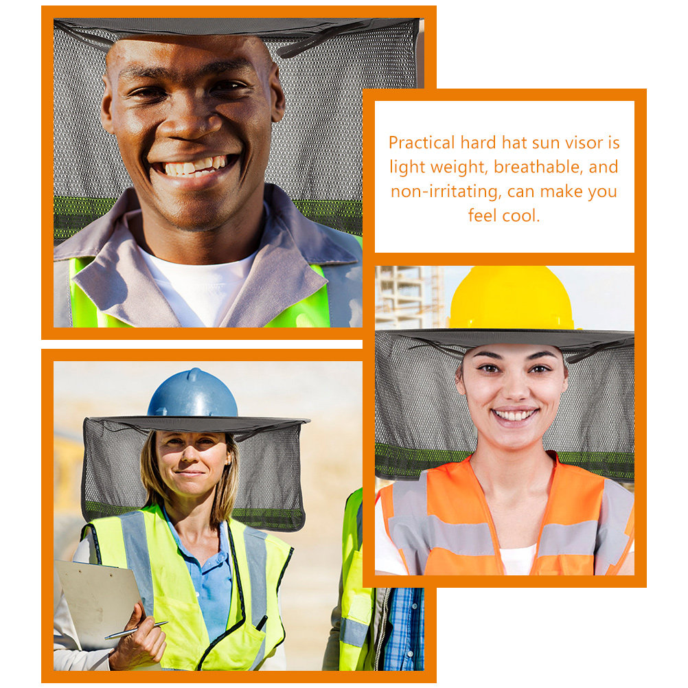 2Pcs Wide Brim Hard Hat Visor  - Sun Hat Wide Brim บทวิจารณ์และราคา