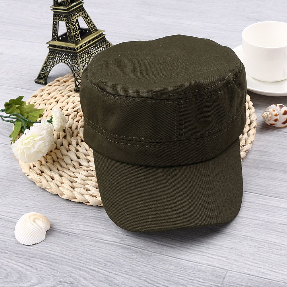 New Men Vintage Army Denim Bas - Snapback Hat Flat บทวิจารณ์และราคา