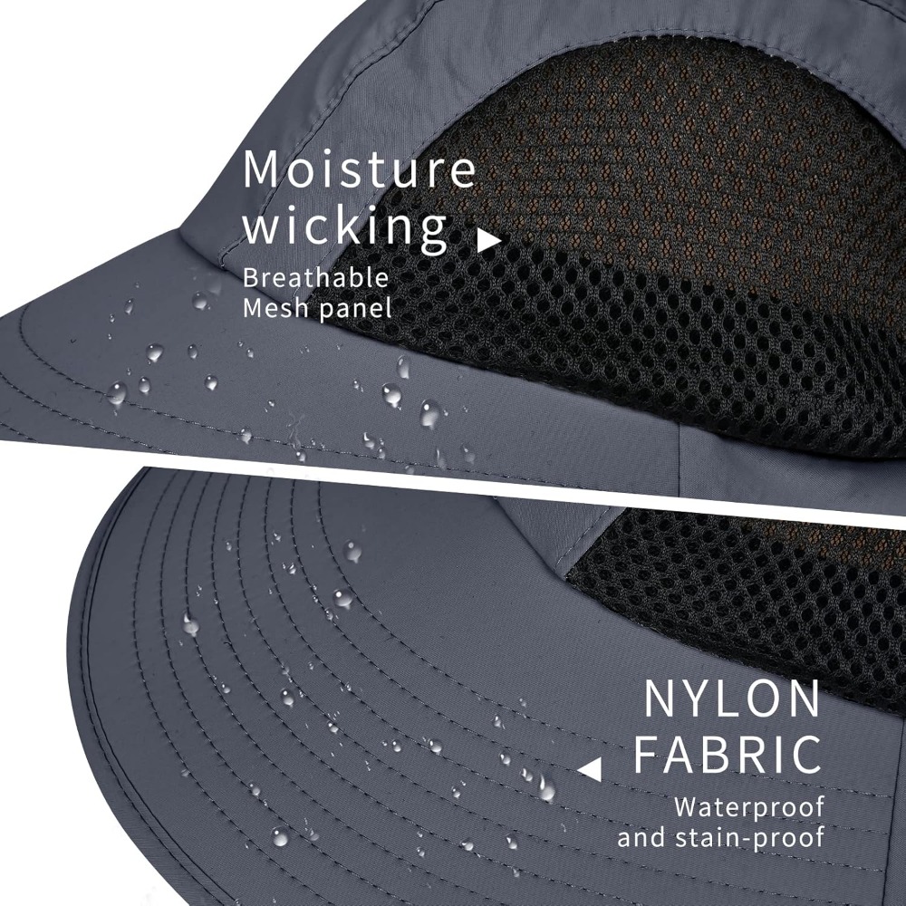 Sun Hat for Men Women with Nec - Sun Hat Wide Brim บทวิจารณ์และราคา