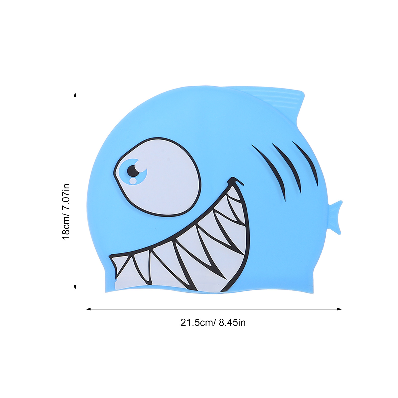 2Pcs Kids Fish Pattern Silicon - Swim Hat Silicone บทวิจารณ์และราคา