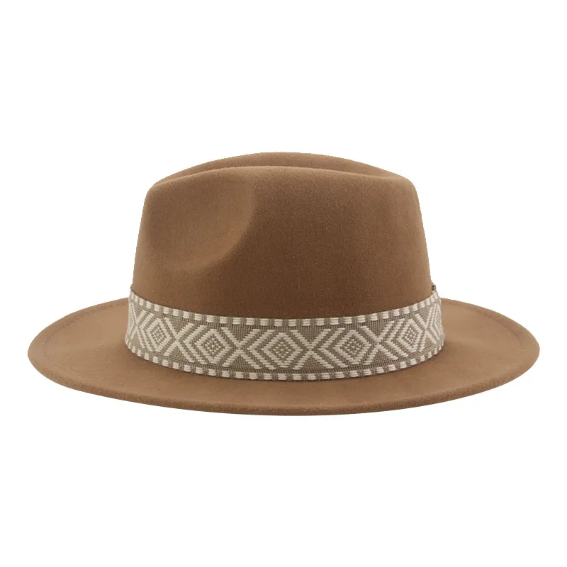 Panama Hat Western Cowboy Hats - Fedora Hat Wool บทวิจารณ์และราคา