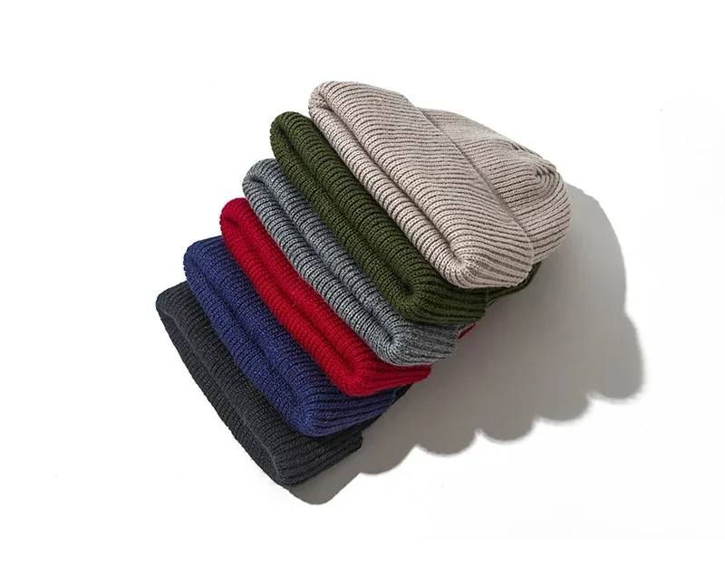 Unisex Winter Ribbed Knitted C - Beanie Cuffed Knit บทวิจารณ์และราคา