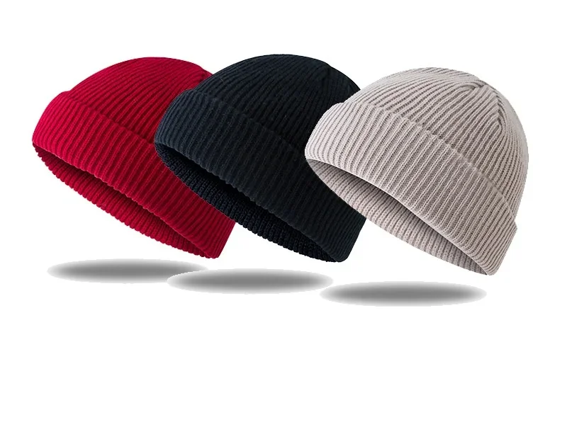 Unisex Winter Ribbed Knitted C - Beanie Cuffed Knit บทวิจารณ์และราคา