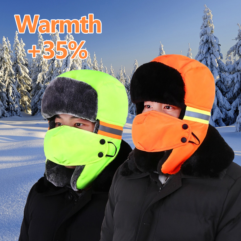 Winter Trapper Hat with Ear Fl - Winter Trapper Hat บทวิจารณ์และราคา