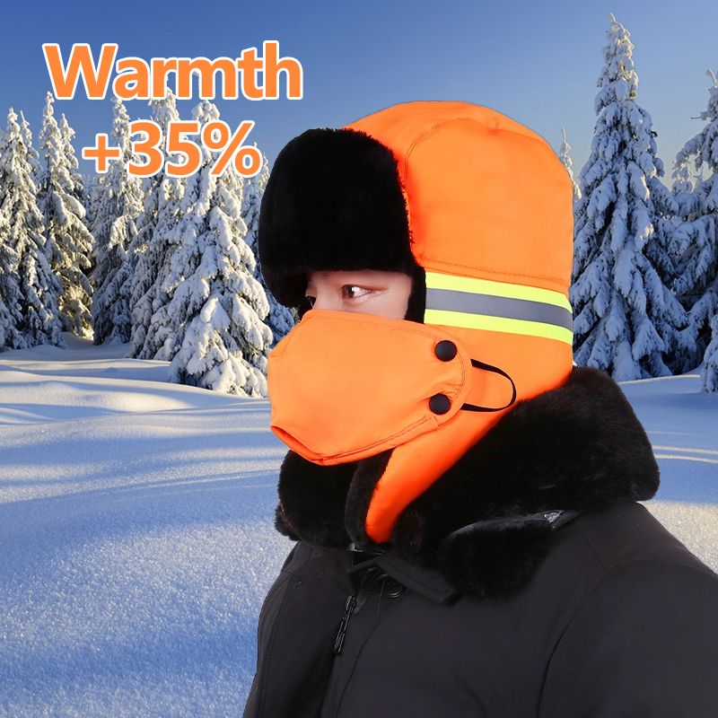 Winter Trapper Hat with Ear Fl - Winter Trapper Hat บทวิจารณ์และราคา