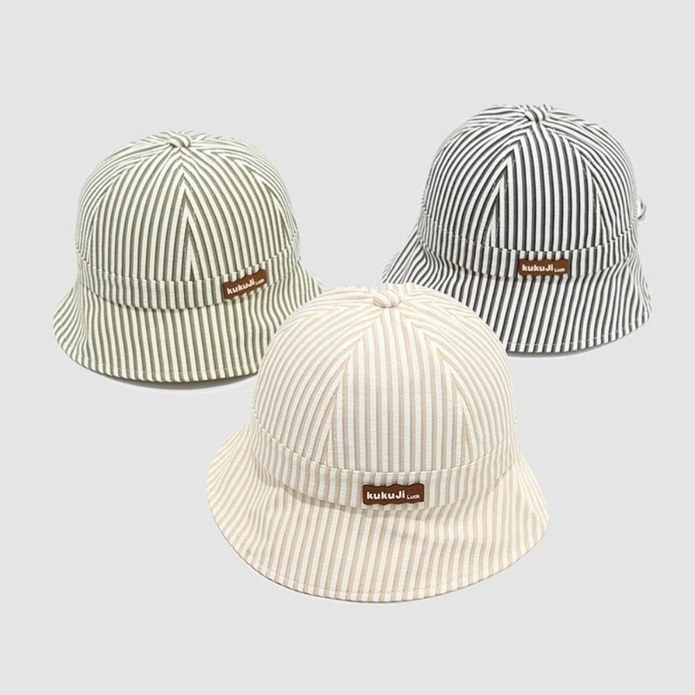 New Striped Baby Bucket Hat Ad - Bucket Hat Cotton บทวิจารณ์และราคา