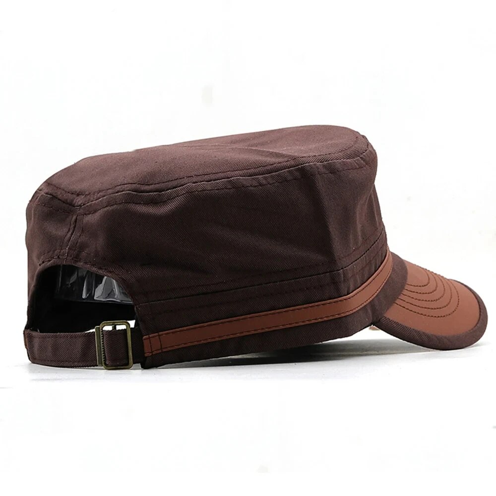 Casual Cadet Hat Man Flat Top  - Dad Hat Cotton บทวิจารณ์และราคา