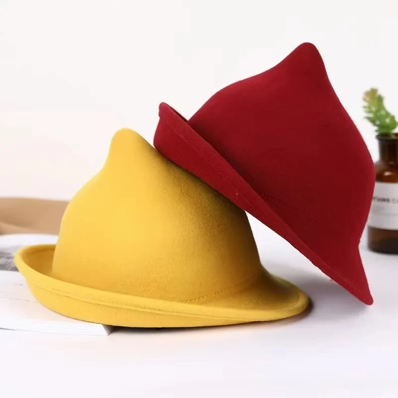 Fashionable Witch 100% Wool Po - Fedora Hat Wool บทวิจารณ์และราคา