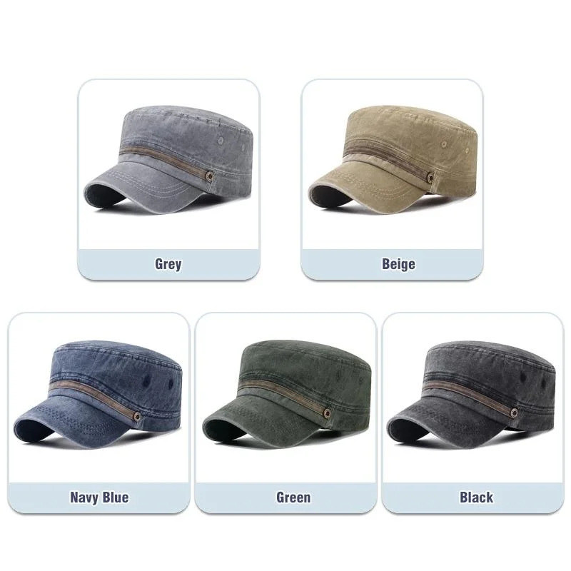 Washed hat, old cotton flat ha - Dad Hat Cotton บทวิจารณ์และราคา