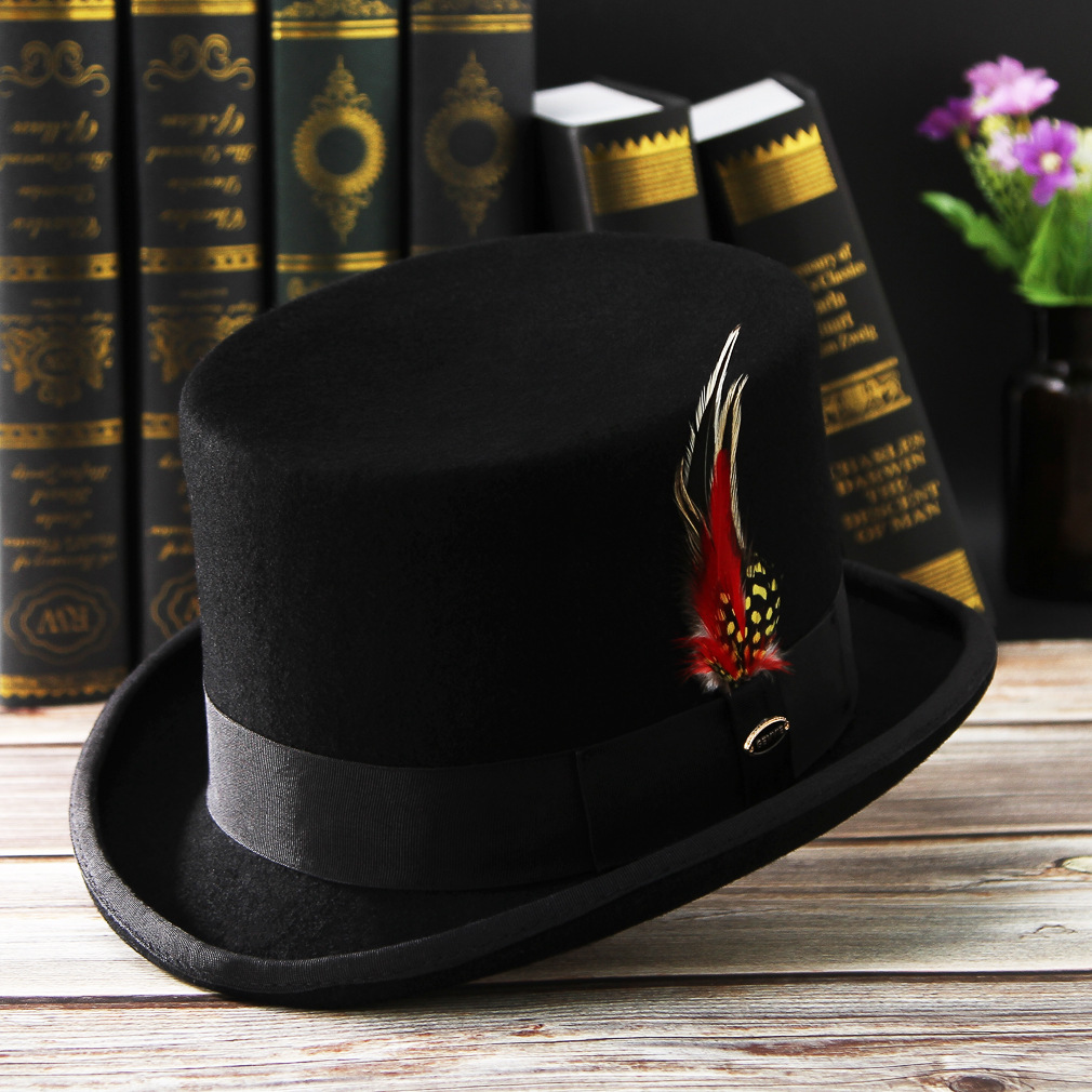 New Men Hat 100% Wool Fedora H - Fedora Hat Wool บทวิจารณ์และราคา