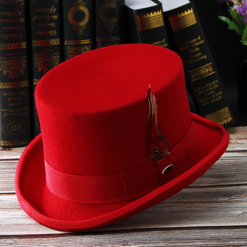 New Men Hat 100% Wool Fedora H - Fedora Hat Wool บทวิจารณ์และราคา