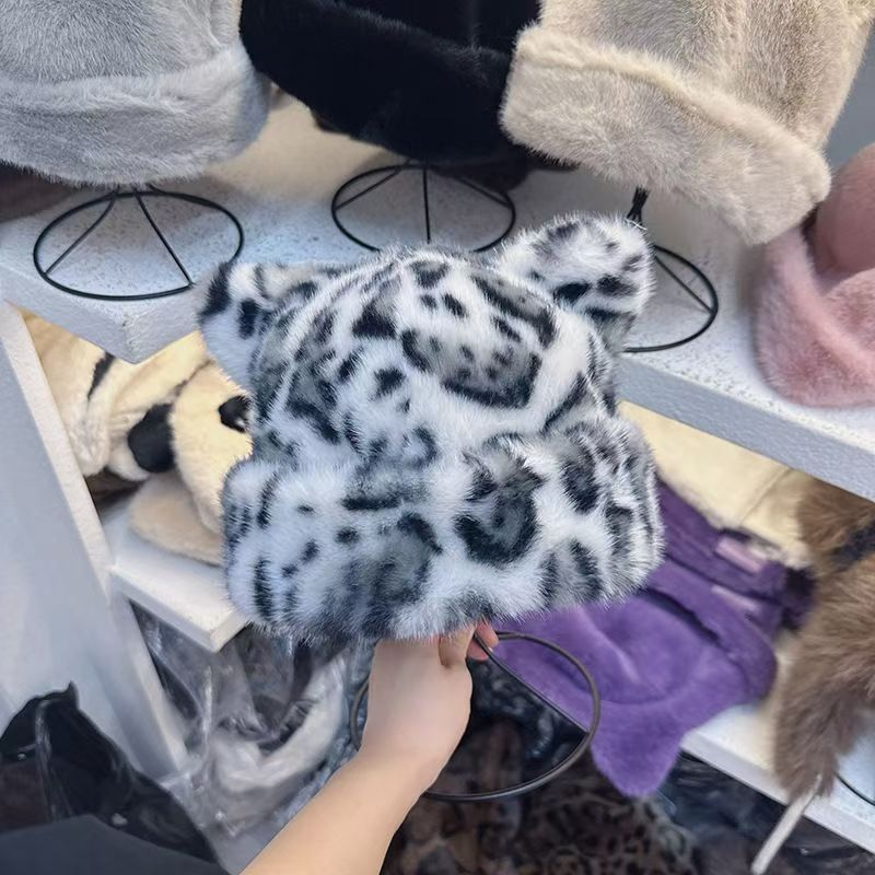 Women’s Retro Leopard Print Pl - Trapper Hat Ear Flap บทวิจารณ์และราคา