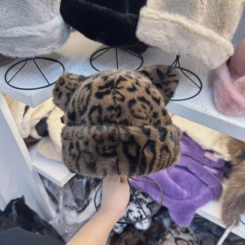 Women’s Retro Leopard Print Pl - Trapper Hat Ear Flap บทวิจารณ์และราคา