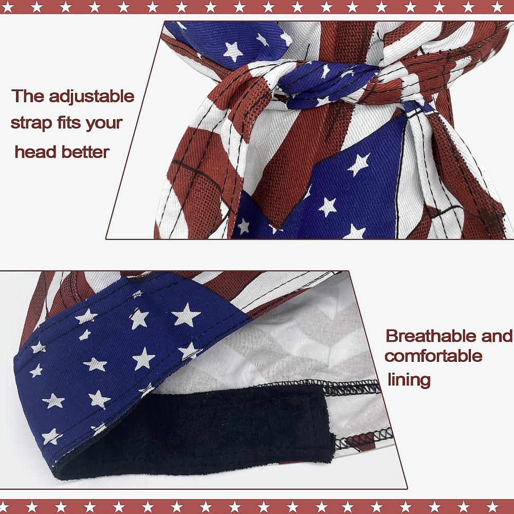 3 Pack Doo Rags for Men, Skull - Skull Cap Helmet Liner บทวิจารณ์และราคา