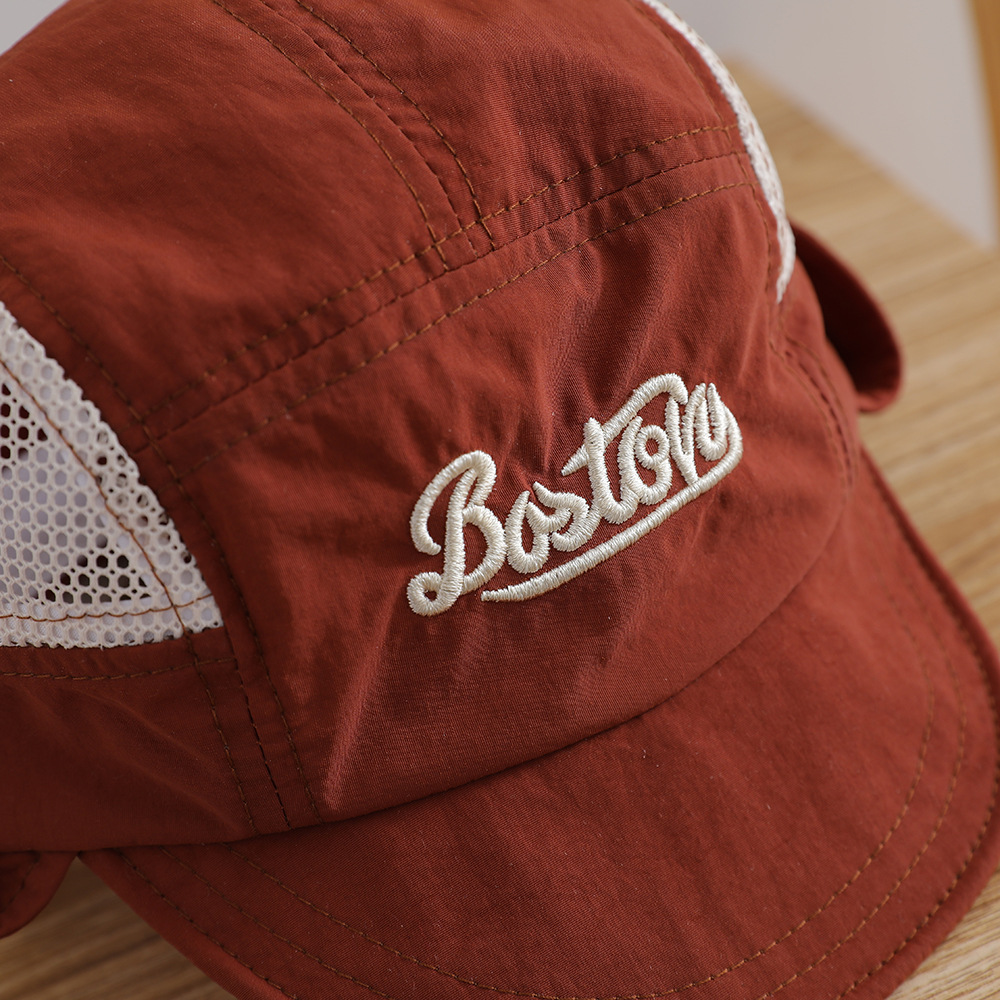 Letter Embroidered Baby Sun Ha - Bucket Hat Cotton บทวิจารณ์และราคา