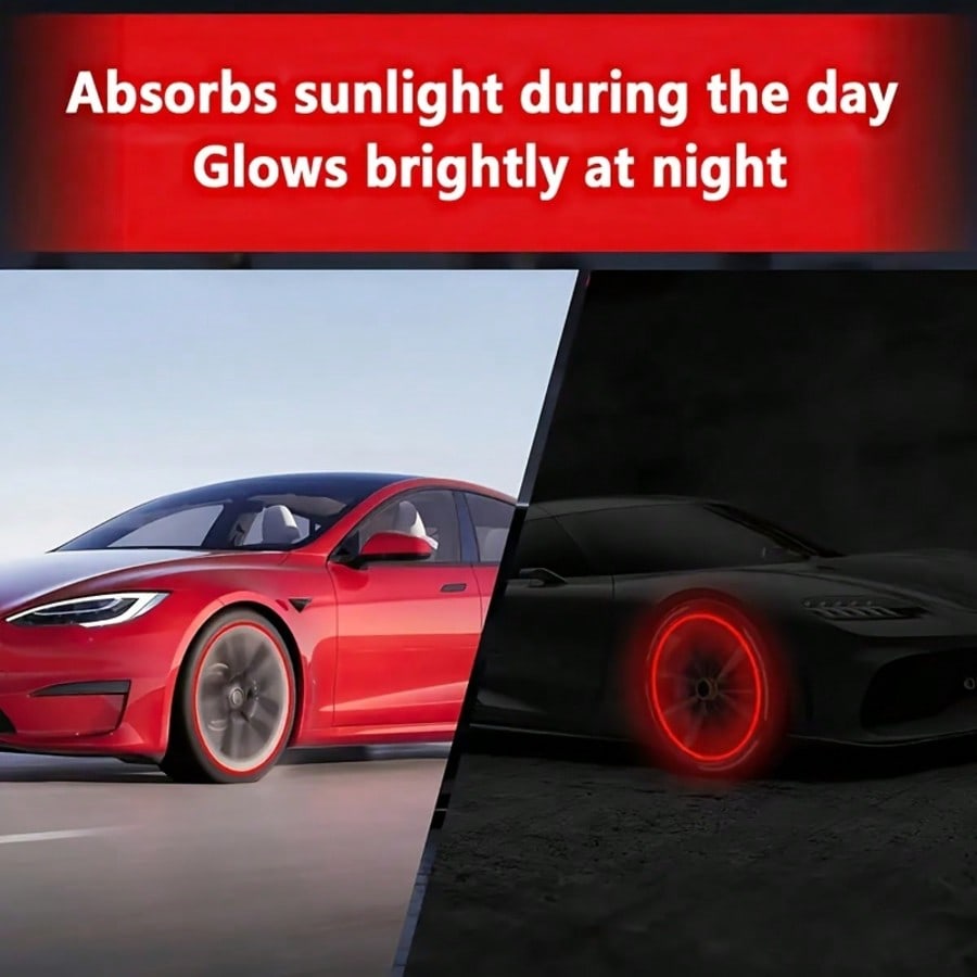 8Pcs Illuminated Tire Valve Ca - Snapback Hat Flat บทวิจารณ์และราคา