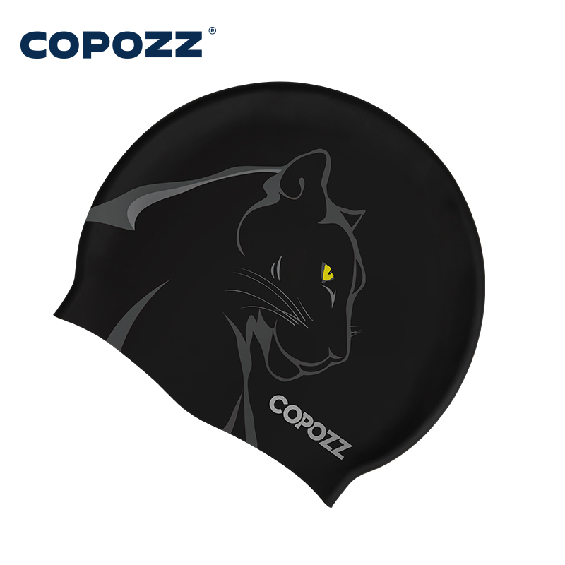 COPOZZ Water Sports Women Men  - Swim Hat Silicone บทวิจารณ์และราคา