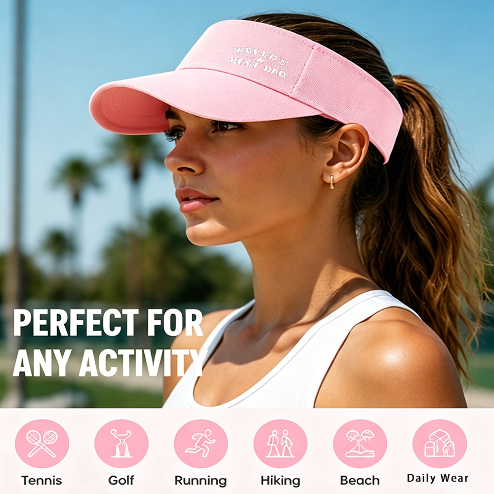 1PC Pink Unisex World's Best D - Golf Cap Dad บทวิจารณ์และราคา