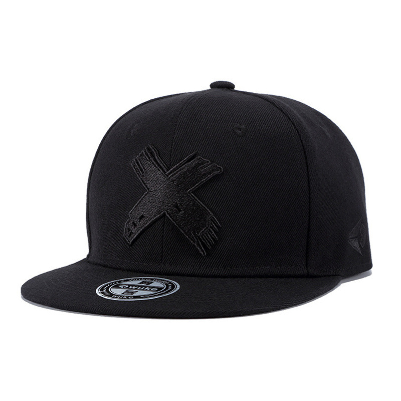 Letter X 3D Embroidered Flat-B - Snapback Hat Flat บทวิจารณ์และราคา