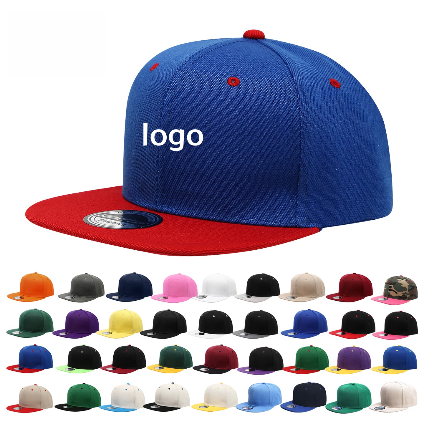 Custom Logo Snapback Caps Men  - Snapback Hat Flat บทวิจารณ์และราคา
