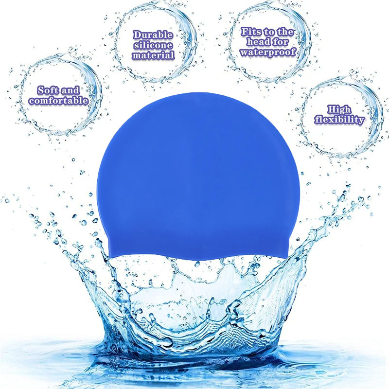 Waterproof Silicone Swim Caps  - Swim Hat Silicone บทวิจารณ์และราคา