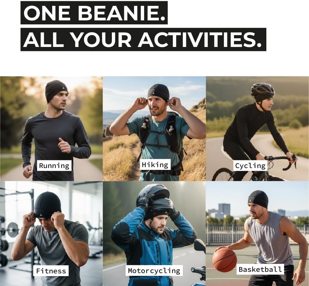 Moisture Wicking Helmet Liner  - Skull Cap Helmet Liner บทวิจารณ์และราคา