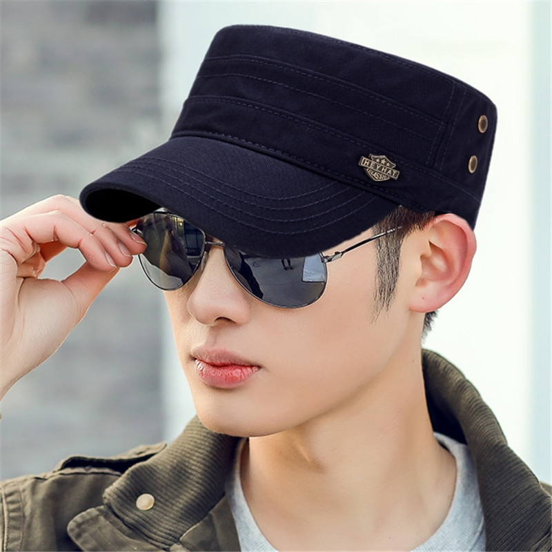 Men  Cap Summer Autumn Casual  - Snapback Hat Flat บทวิจารณ์และราคา