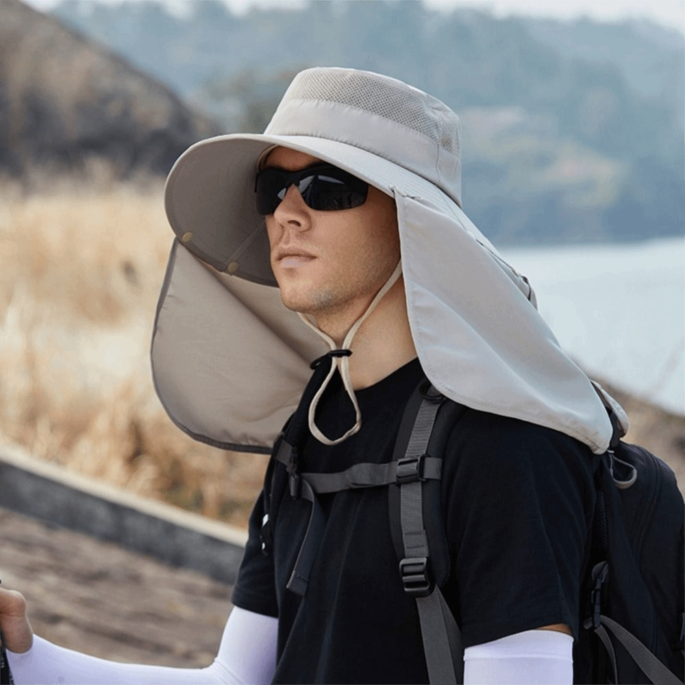 Fashion Cloth Men Sun Hat Big  - Bucket Hat Cotton บทวิจารณ์และราคา