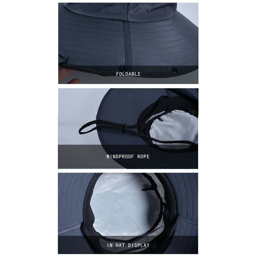 Fashion Cloth Men Sun Hat Big  - Bucket Hat Cotton บทวิจารณ์และราคา