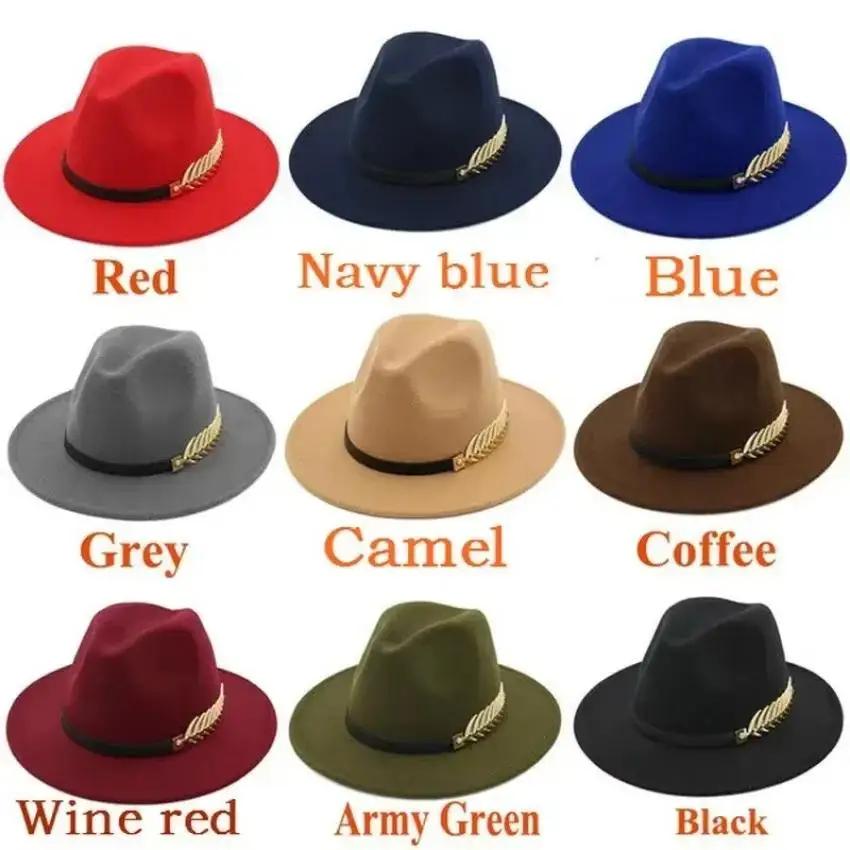 Simple Fashion Formal Occasion - Fedora Hat Wool บทวิจารณ์และราคา