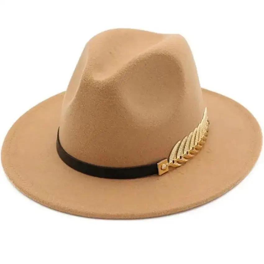 Simple Fashion Formal Occasion - Fedora Hat Wool บทวิจารณ์และราคา
