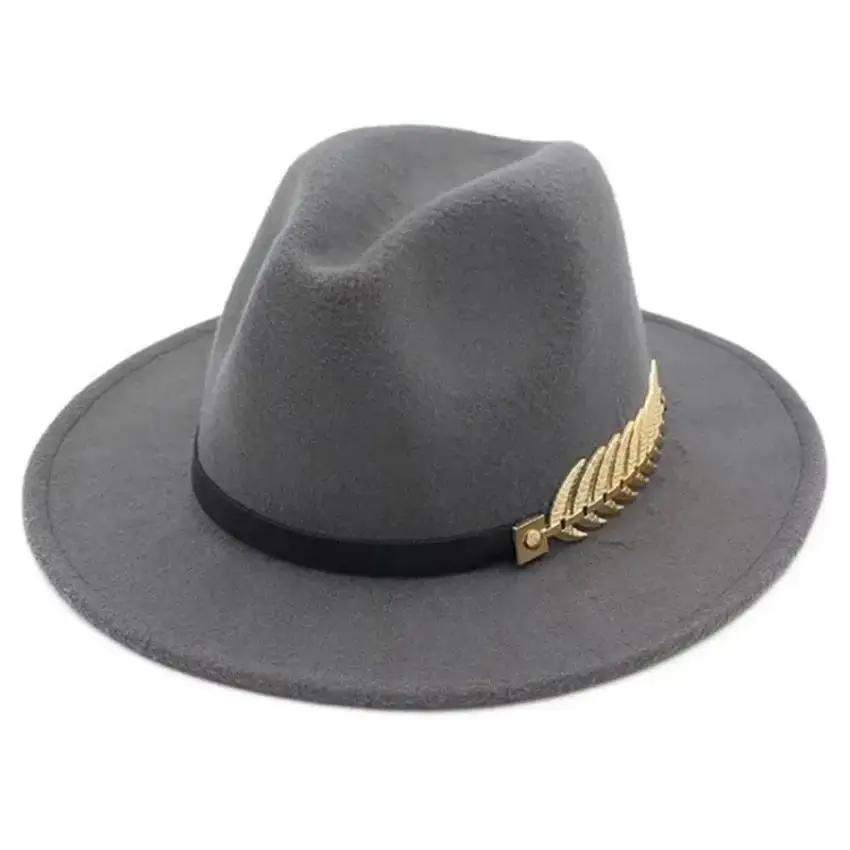 Simple Fashion Formal Occasion - Fedora Hat Wool บทวิจารณ์และราคา
