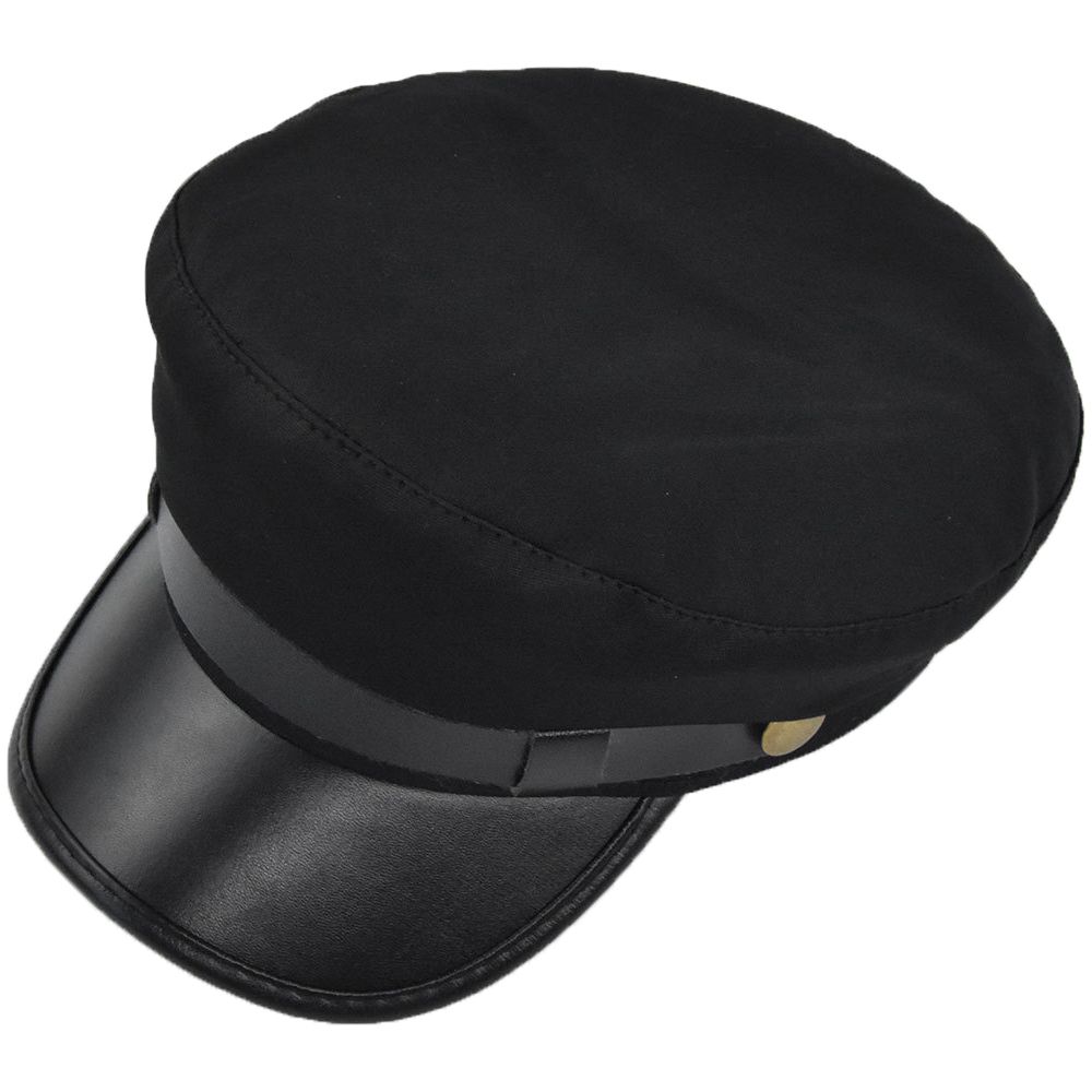 Elegant Warm PU Leather Metal  - Snapback Hat Flat บทวิจารณ์และราคา
