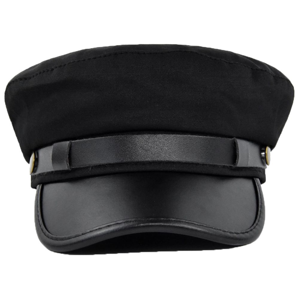 Elegant Warm PU Leather Metal  - Snapback Hat Flat บทวิจารณ์และราคา