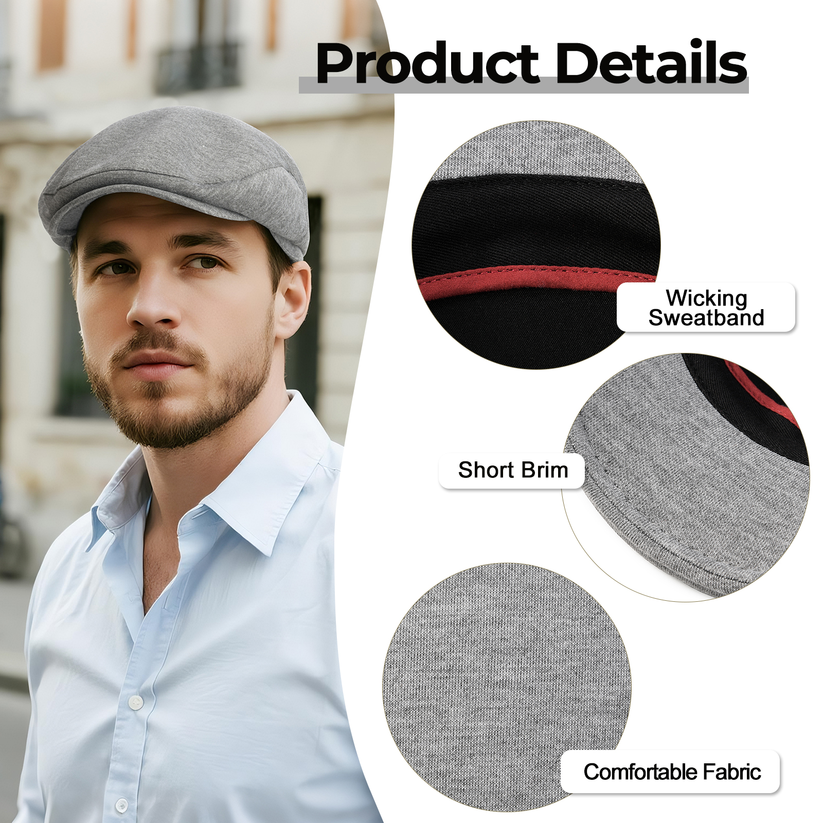 JGAGOUL Classic Newsboy Cap fo - Newsboy Cap Ivy บทวิจารณ์และราคา