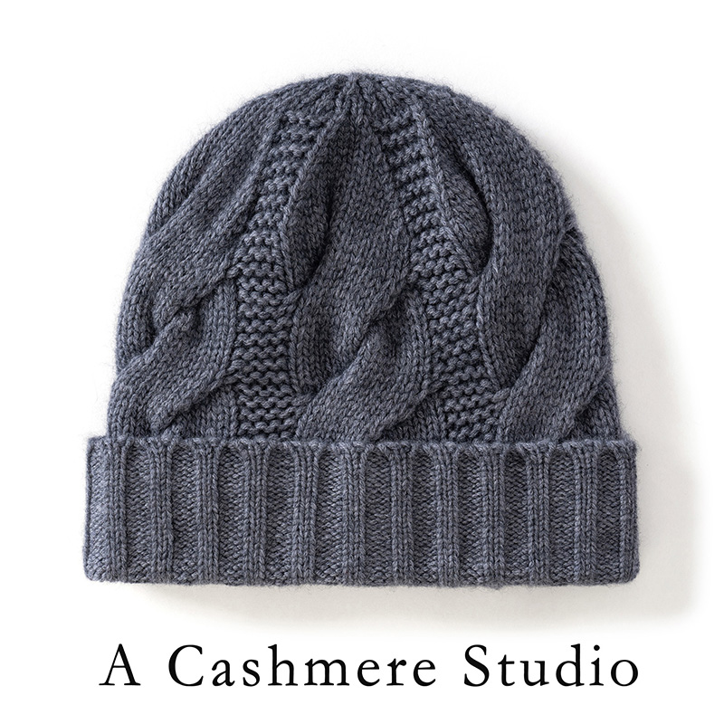 Winter New Women's Pure Cashme - Beanie Cuffed Knit บทวิจารณ์และราคา