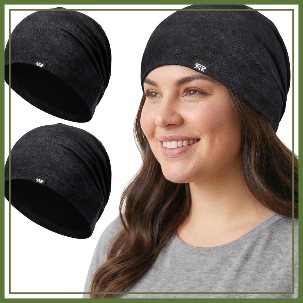 2 Pack Slouchy Beanie Hat for  - Running Cap Lightweight บทวิจารณ์และราคา